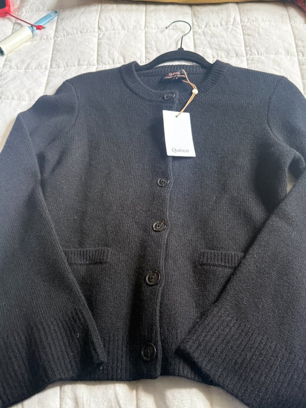 Mongolian Cashmere Structured Cardigan XS